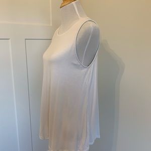Apana large white tee with crisscross back. New without tags